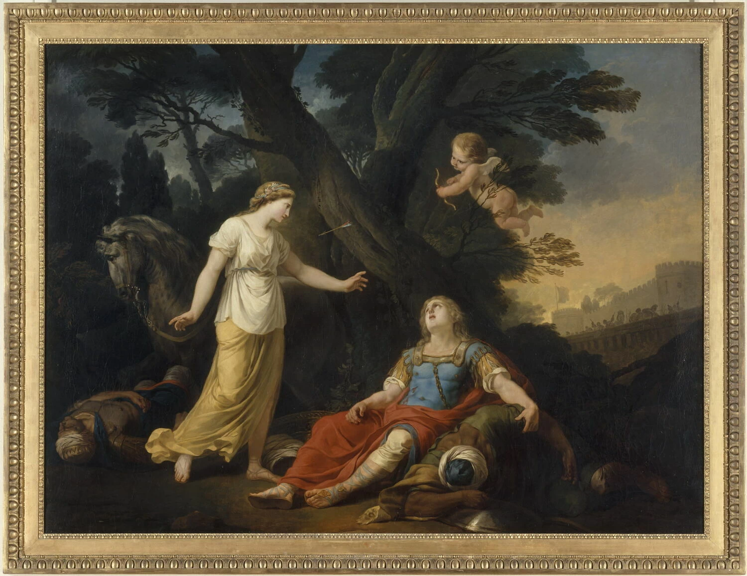 Tancredi ferito dopo aver ucciso Argan viene salvato da Cloride - Musée des Beaux, Arts, Nantes